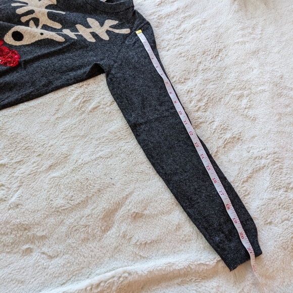 Antoni & Alison Grey Christmas Reindeer Sweater Size M - Picture 5 of 6